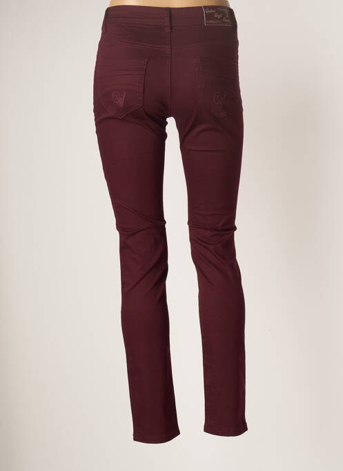 Pantalon slim violet QUATRE VINGT JOURS femeie