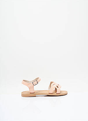 Sandale/pantofi decupați țesătură lăcuită chiquet roz I LOVE SHOES fată
