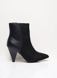 Botine/ghete închidere cu fermoar toc de 7 la 9 cm negru I LOVE SHOES femme