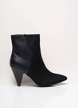 Botine/ghete închidere cu fermoar toc de 7 la 9 cm negru I LOVE SHOES femeie