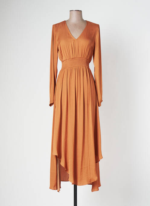 Rochie midi maro LES P'TITES BOMBES femeie