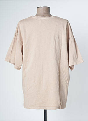 Tricou serigrafie mâneci scurte roz MY ESSENTIAL WARDROBE femeie