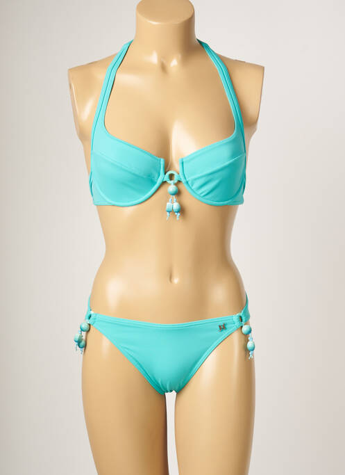 Costum de baie din două piese albastru JANINE ROBIN femeie