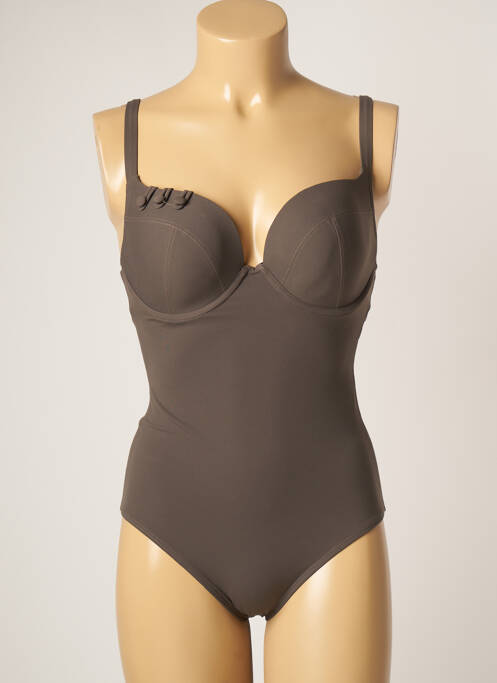 Costum de baie dintr-o singură piesă maro EMPREINTE femeie