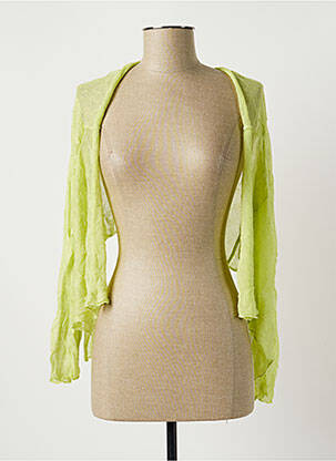 Vestă cu mâneci lungi verde POUSSIERE D'ETOLE femeie