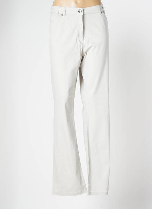 Pantalon drept gri CLAUDE DE SAIVRE femeie