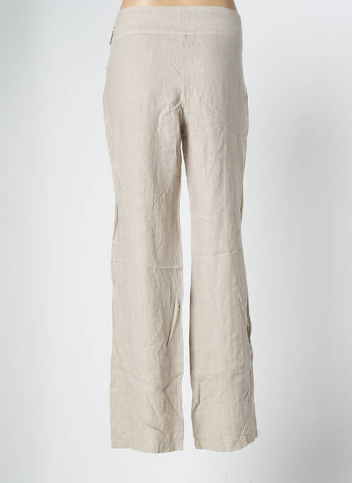 Pantalon drept bej POUSSIERE D'ETOLE femeie