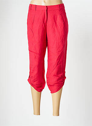 Pantalon trei sferturi roșu KARLA femeie