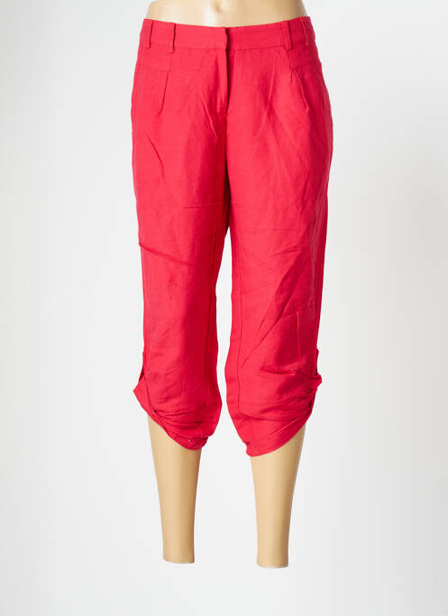 Pantalon trei sferturi croială dreaptă mărime normală roșu KARLA femme