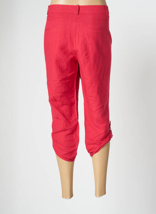 Pantalon trei sferturi croială dreaptă mărime normală roșu KARLA femme