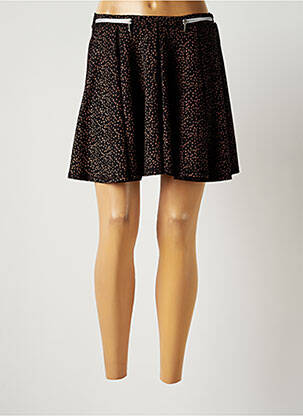 Fustă scurtă negru REVD'ELLE femeie