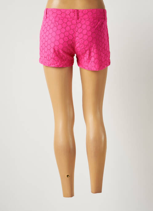 Șort închidere cu fermoar sub clapetă cu nasturi talie joasă roz BANANA MOON femme