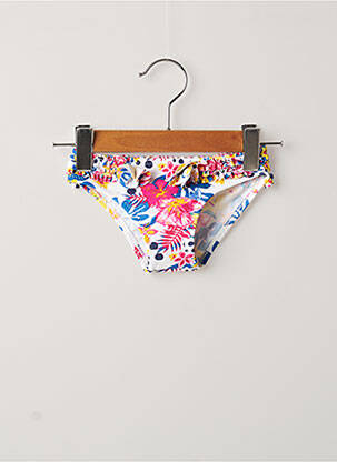 Chiloți de baie alb WEEK END A LA MER fată