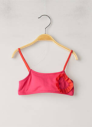 Sutien de costum de baie roz LOKIBEACH fată