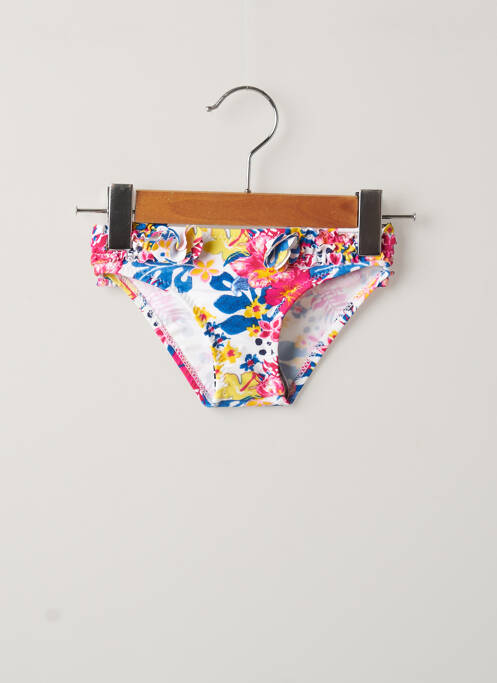 Chiloți de baie alb WEEK END A LA MER fată