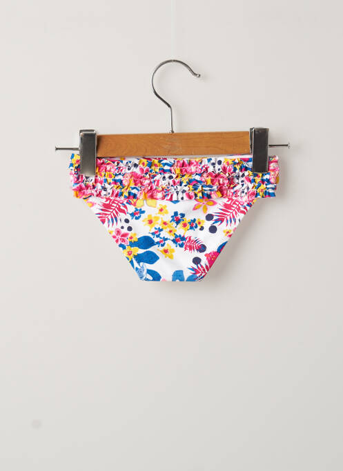 Chiloți de baie alb WEEK END A LA MER fată