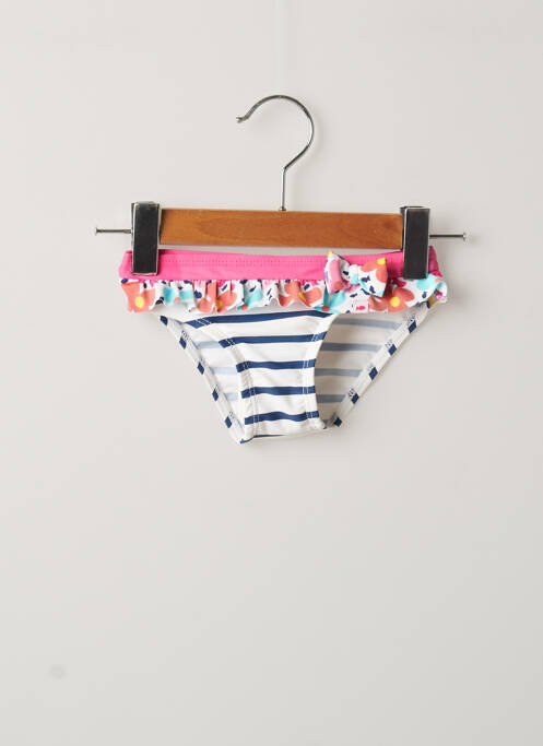 Chiloți de baie alb WEEK END A LA MER fată