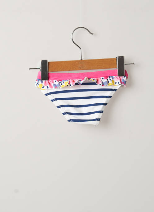 Chiloți de baie alb WEEK END A LA MER fată