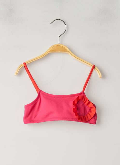 Sutien de costum de baie roz LOKIBEACH fată