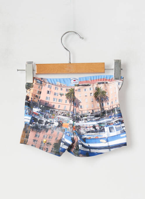 Șort de baie albastru WEEK END A LA MER băiat