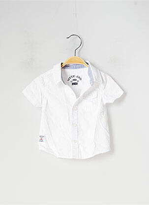 Cămașă cu mâneci scurte alb WEEK END A LA MER băiat