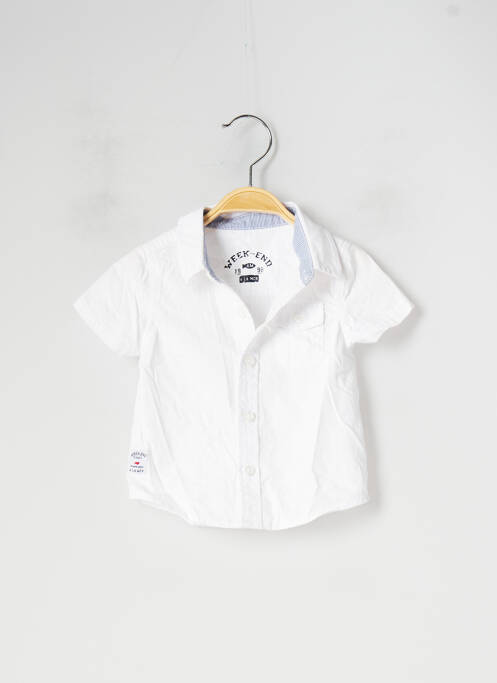 Cămașă cu mâneci scurte alb WEEK END A LA MER băiat