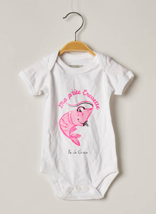 Body de lenjerie alb AVOMARKS fată