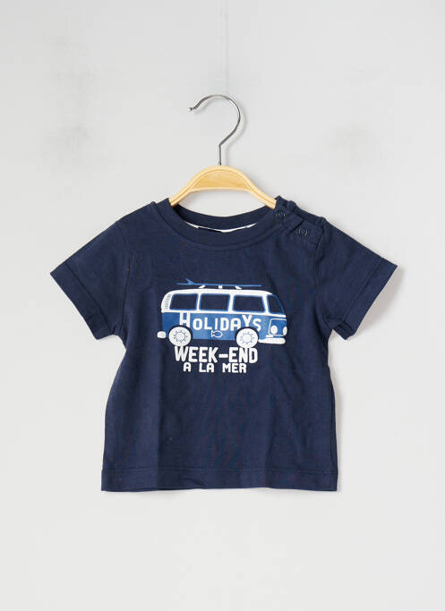 Tricou albastru WEEK END A LA MER băiat