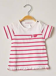 Tricou elasticitate mâneci scurte roz WEEK END A LA MER fille