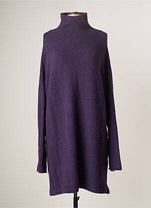 Rochie pulover croială dreaptă mâneci lungi violet CHRISTIAN WIJNANTS femeie
