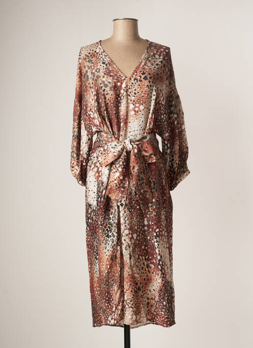 Rochie midi maro ROSEANNA femeie