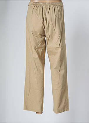 Pantalon drept țesătură poplin mărime normală bej CHARLIE JOE femeie
