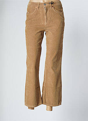 Pantalon 7/8 talie înaltă talie înaltă bej RE / DONE femeie