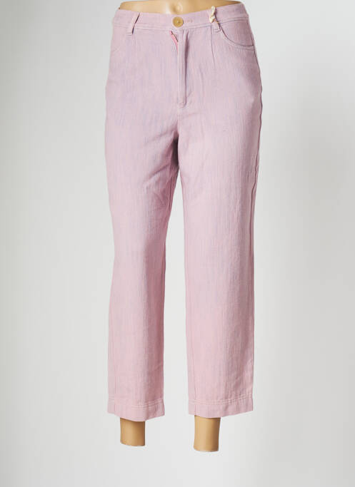 Blugi cu croială dreaptă violet INDIGO UNIQUE femeie