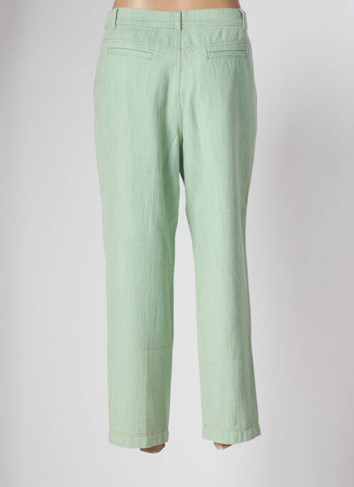 Blugi cu croială dreaptă verde INDIGO UNIQUE femeie