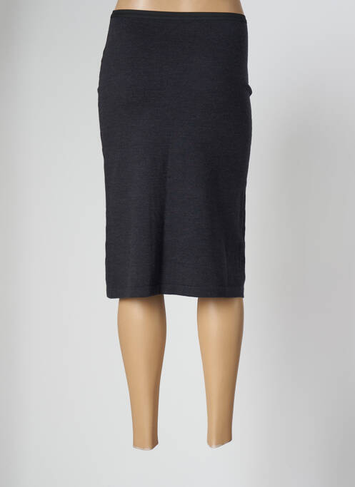 Fustă midi gri 6397 femeie