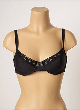 Sutien efect material satinat top sutien modelat negru FILLANDISES femeie