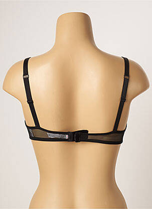 Sutien efect material satinat top sutien modelat negru FILLANDISES femeie
