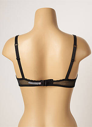Sutien efect material satinat top sutien modelat negru FILLANDISES femeie