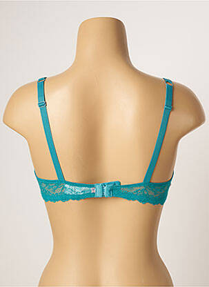 Sutien efect material satinat top sutien modelat albastru FILLANDISES femeie