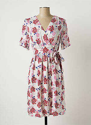 Rochie midi alb LOLA ESPELETA femeie