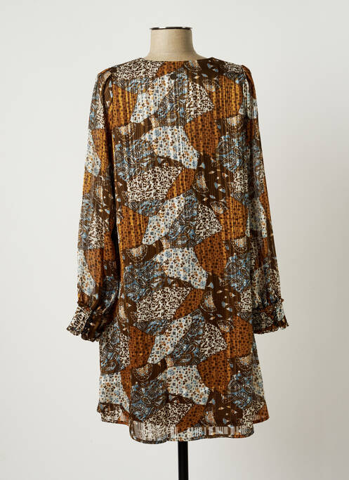 Rochie scurtă maro LOLA ESPELETA femeie