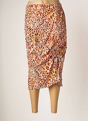 Fustă midi portocaliu VERO MODA femeie