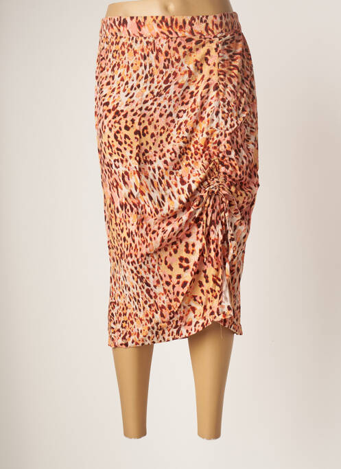 Fustă midi portocaliu VERO MODA femeie