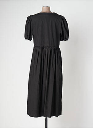 Rochie midi mâneci scurte mâneci scurte negru BELLE PIÈCE femeie