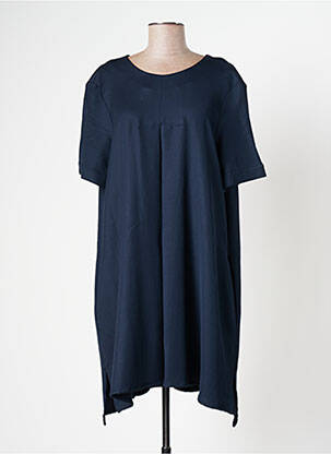 Rochie midi mâneci scurte mâneci scurte albastru MARGAUX LONNBERG femeie