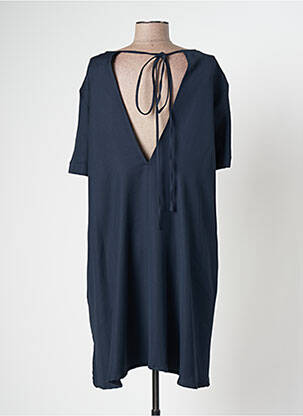 Rochie midi mâneci scurte mâneci scurte albastru MARGAUX LONNBERG femeie