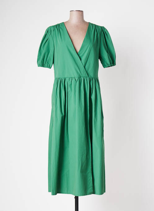 Rochie midi verde BELLE PIÈCE femeie