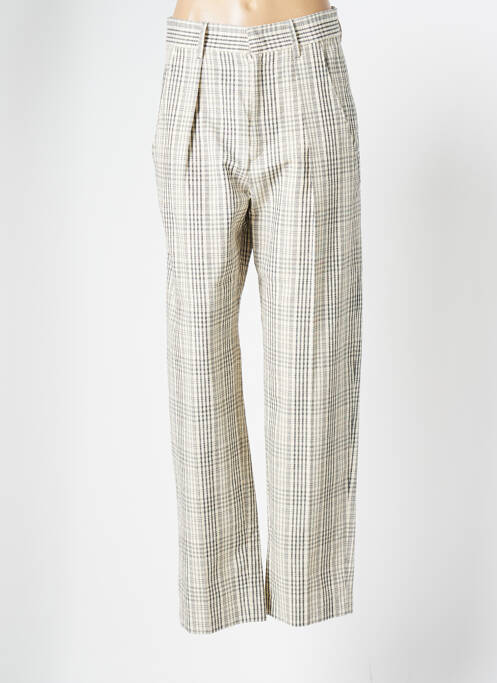 Pantalon drept bej ISABEL MARANT femeie