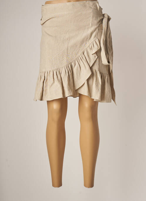 Fustă scurtă bej ISABEL MARANT femeie